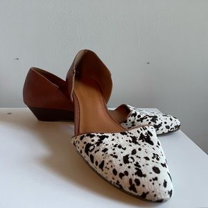 Madewell Leather D’Orsay Flats Size 9